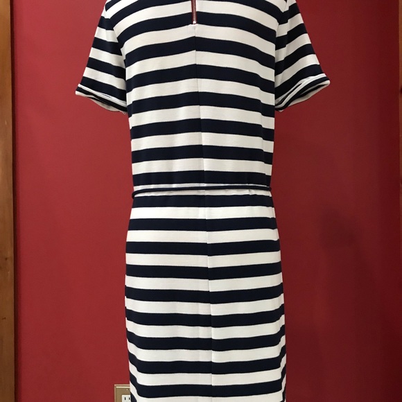 Dress in navy blue stripes - Picture 5 of 8